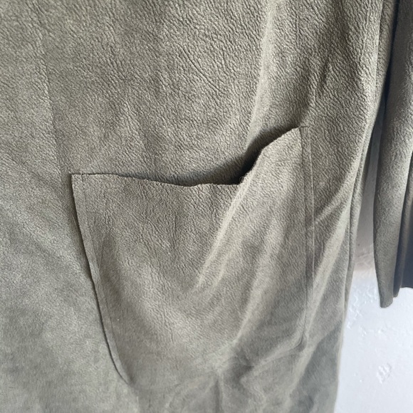 Premise faux leather jacket olive green size Medium - Picture 3 of 8